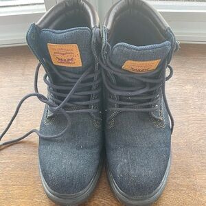 Levi's Blue Denim Boots